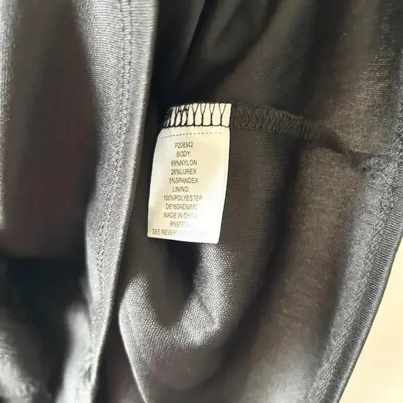 Almost Famous Shimmery Glitter Fitted Bodycon Dress Women's Large - Picture 5 of 5